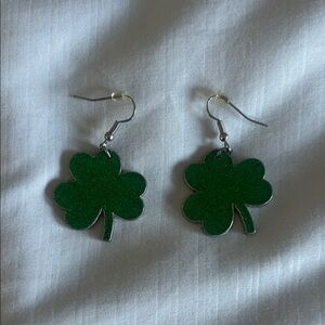 St. Patrick’s DayGreen Shamrock Earrings